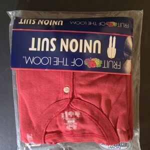 Fruit of the Loom Med  Red Union Suit